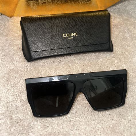 authentic celine sunglasses logo on left side|who makes celine sunglasses.